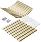 Land Guard 8x4x3ft Oval Galvanized Raised Garden Beds, Large-Capacity Metal Planter Box Outdoor, Durable Deep Raised Garden Bed 3ft Tall, Raised Beds for Gardening Vegetables, Cream Yellow - Image 4