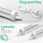 JESLED 2FT Grow Lights, 5000K Full Spectrum Sunlight White, V-Shaped Beam - Image 6