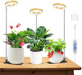 Kullsinss 3.5in Halo Plant Lights for Indoor Growing, 48 LEDs Full Spectrum by HOME