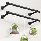 2 Pack Window Plant Hanger Indoor, 32 Inch Heavy Duty Plant Hanging Rod by Unknown