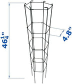 46 Inch Height 3PCS PVC Green Hexagon Folding Tomato Cage,Climbing Plant Support Tower Vegetable Stake Trellis - Image 2