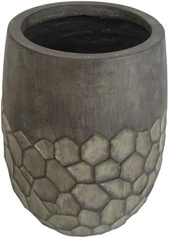 Leaf Large Plant Pots, 38cm Honeycomb Planter - Image 3