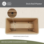 Green Deck Rail Planter - Image 3