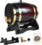 1.5L Whiskey Barrel Dispenser Oak Aging Barrels Home Whiskey Barrel Decanter for Wine, Spirits, Beer, and Liquor (Retro Color) - Image 6