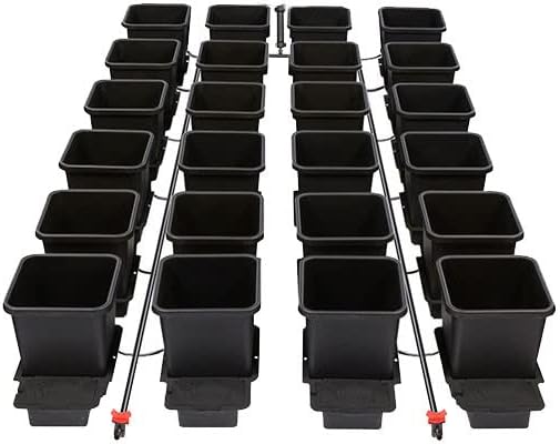 AutoPot 24 Pot System with 3.9 Gallon Plastic Pots and No Tank - Self-Watering, Gravity-Fed Hydroponic Systems (24Pot - 3.9 Gallon - No Tank) by AutoPot