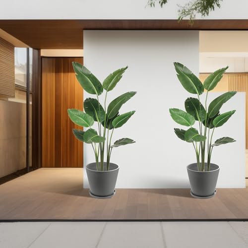 Kozyard 4Packs Round Planter Indoor Outdoor Plant Pots - Image 4
