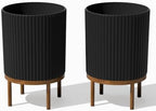 Veradek Demi Series Raised Planter - Round Planter with Stand by VeradekOutdoor