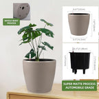 Dexceder 9x8 Self Watering Planter (Taupe Matte) - Image 3