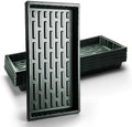 RooTrimmer 10 Pack Heavy Duty 1020 Trays No Holes - 1.6 Inch Deep Shallow Nursery Flats, Reusable Seed Starter Trays for 72/128 Cell Inserts, Microgreens, Seedling and Hydroponics (Dark Green) by RooTrimmer