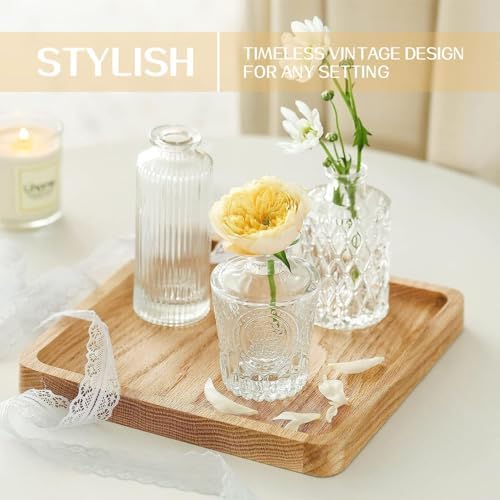 24PCS Mini Bud Vases As Wedding Centerpieces for Tables,Clear Bud Vases for Flowers,Small Flower Vases Suitable for Birthday Party,Anniversary,Wedding Reception,Baby Shower (Clear, 24PCS) - Image 4