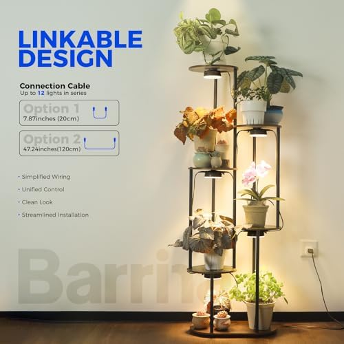Barrina OG09 Puck Grow Light, 36W(4 x 9W), 660nm Red LEDs, 4 Packs, Black - Image 3