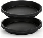 NIMYAU 2 Pack Large Plant Saucer 18 Inch, Extra-Large Deep Plant Trays for Pots, Plant Drip Trays, Plant Water Catcher Tray for Plants, Plastic Plant Saucers for Indoors no Holes by NIMYAU