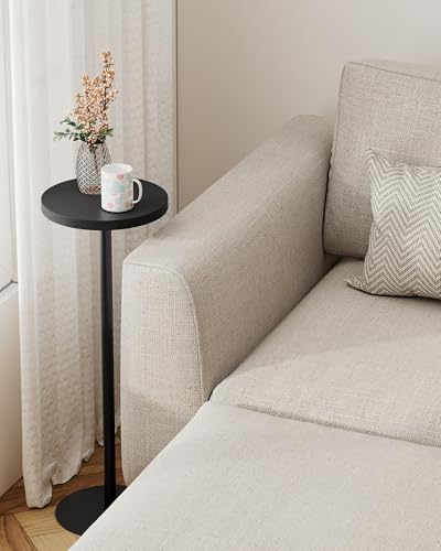 TUTOTAK Tall Round Side Table, Small End Table, Drink Table, Pedestal Table - Image 3