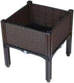 HOSTIC Garden Bed Elevated Plant Box Plastic Rattan Drainable - Image 5