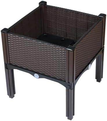 HOSTIC Garden Bed Elevated Plant Box Plastic Rattan Drainable - Image 5