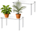 RattanView 2 Pcs 16 Inch Acrylic Risers Display Stands 4-leg Plant Stand by RattanView