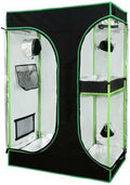Indoor Grow Tent with Double Chamber Grow Tent Greenhouse Cabinet with Viewing Panel Reflective Rigid Metal Structure Suitable for hydroponics Seed Starting Indoor Gardening, 90-60-135 by %EF%BC%A1%EF%BC%B7%EF%BC%A8%EF%BC%A1%EF%BC%AF