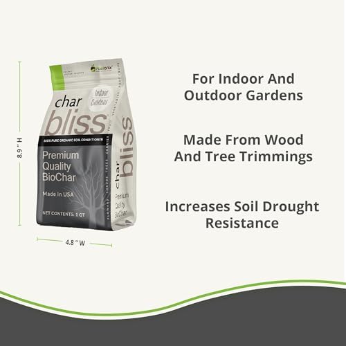 Char Bliss (1 Cubic Ft) - Organic Biochar for Plants - OMRI-Listed Biochar Soil Amendment Organic - Horticultural Charcoal for Plants, Gardening, & Potting Soil - 100% Natural and Renewable Bio Char - Image 4