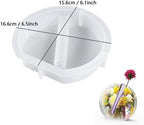 Resin Molds Vase Plant Propagation Station Epoxy Silicone Molds with 12 Test Tubes Hydroponic Flower Holder Home Office Decoration (Round, Semicircle, Oval, Dodecagon) - Image 3