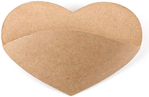 Pack of 6 Paper Mache Heart Wall Pockets: DIY Heart-Shaped Vase Containers by Factory Direct Craft for Valentine's Day Craft Projects or Decorations by FactoryDirectCraft