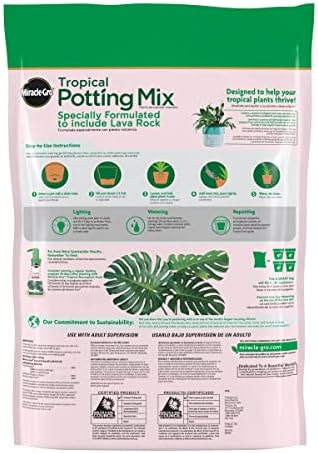 Miracle-Gro Tropical Potting Mix, 6 qt. (2-Pack) - Image 3