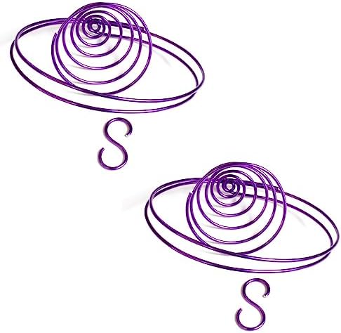 Air Plant Hanging Holder Planter - Plant Hanger Display Frame DIY Kit Aluminum Wire Indoors Outdoors Plants Not Included for Wall Ceiling Decoration, 5 Pack(Purple) - Image 6