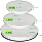 Yukfona Ceramic Plant Saucer Pot Tray 6、8、10 Inch White, Planter Saucers for Indoors Outdoor, Durable Sturdy Flower Drainage drip Water Tray for Glazed Pots Base - Image 2