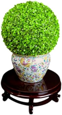 16" Wooden Fishbowl Display Stand for Vases and Planters - Image 6