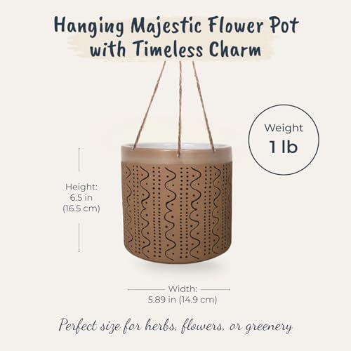 Hanging Majestic 6.5" Flower Pot, Multi Color - Image 3