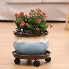 7 Packs Plant Caddy with Wheels 11.8" Plastic Rolling Plant Stands Heavy-duty Plant Dolly with Casters Indoor Outdoor Wheeled Plant Roller Base Large Planter Saucers Plant Mover - Image 5