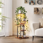 4 Tier Plant Stand Indoor with Grow Light for Multiple Plants - Image 5