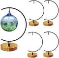 YY YEARCHY 11-inch Ornament Display Stand with Wooden Base Metal Hook Tabletop Holder for Hanging Glass Globe Ball Gifts by YYYEARCHY
