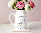 Gigis Birth Month Garden Flower Vase, Gigis Garden, Nanas Garden, Gigi Gars Den, Gigi Plant Pot, Customized Flower Garden Vase Gift for Mom Nana Mimi Grandma Mom Mommy by Pofily