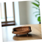 Wooden Half Planter Rustic Plant Container with Base Tray for Outdoor Plants Unique Garden Decor for Weddings and Patios - Image 7