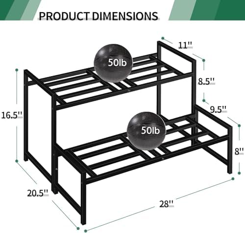 Plant Stand Indoor Outdoor, 2-Tier Stackable Wrought Iron Plant Stands - Image 4