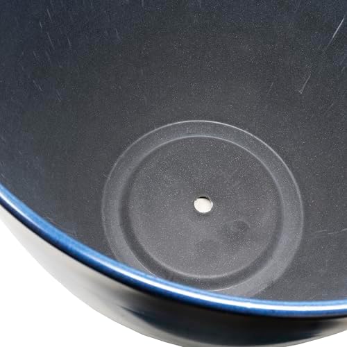 Gardener Select (EPR12-204) Large Egg Shaped Planter - Modern Indoor & Outdoor Decorative Flower Pot/Box (12 Inch, Blue Flower) - Image 5