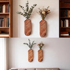 Flower Vase Pots Wall Planters Holder for Indoor Plants Hanging Planters Wall Vase Wooden Plant Hanging Farmhouse Wall Art Decor for for Entryway Hallway Bathroom Living Room, Dining Room - Image 5