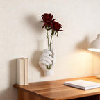 White Hand-Shaped Wall-Mounted Vase, Modern Creative Art Vase, Unique Wall Decoration, Fashionable Home Decor, Suitable for Living Rooms, Bathrooms, Patios, Foyers, and Office Decor. - Image 3