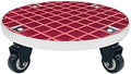 Plant Caddy with Wheels Heavy Duty,440Lb Capacity, Rolling Plant Stand, Planter Caddies Round Large Flower Pot Mover Plant Dolly Holder Planter Trolley Casters,Red-25cm/10in by Unknown