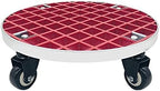 Plant Caddy with Wheels Heavy Duty,440Lb Capacity, Rolling Plant Stand, Planter Caddies Round Large Flower Pot Mover Plant Dolly Holder Planter Trolley Casters,Red-25cm/10in by Unknown