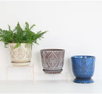 Gepege Ceramic Plant Pots, 6 Inch Indoor Planters with Drainage & Saucers - Image 7