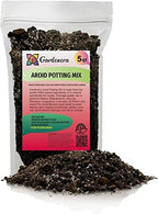 Premium Aroid Potting Mix - Soil Free Blend for Aroids - Growing Medium for House Plants by Gardenera - (5 Quart Bag) by Gardenera