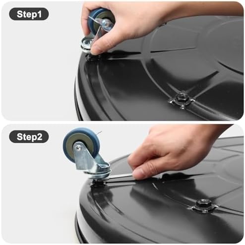 1 Pack 23 Inch Metal Plant Caddy,Black - Image 5