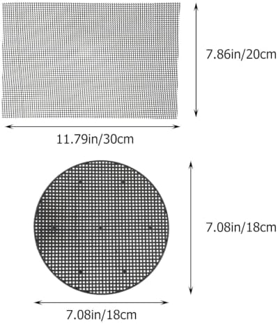Homoyoyo 50pcs Round Fiberglass Flowerpot Mesh Mat for Effective Drainage - Image 2