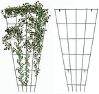2 Pack 57 Inch x31 Inch Green PVC Pot Trellis Metal Plant Stakes for Climbing Plants,Outdoor,Rose,Vegetable Flower,Backyard by MTBSUPPLY