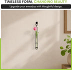 COURONNE CO. 16" Florence Hanging Tube Vase with Wall Hook, Clear Pack of 2 - Image 6