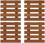 Furinno TIOMAN Outdoor Vertical Wall Planter, Set of 4 Wooden Hanging Planters, for Indoor, Outdoor Plants, Balcony, Patio, Light Wood - Image 6