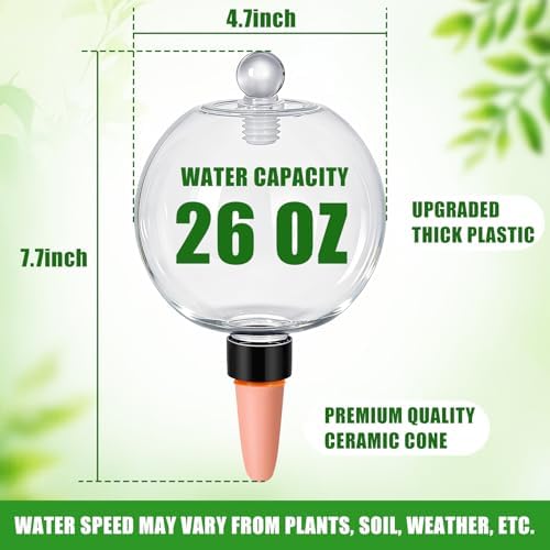 4 Pack 26 oz Extra Large Plant Self Watering Globes Top Fill - Image 3