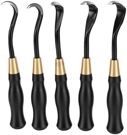 Bonsai Carving Tools 5 PCS Special Steel 185mm Length by Unknown
