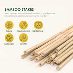 Cambaverd Bamboo Stakes 7 Feet, 15 Pack Bamboo Poles for Tall Plants - Image 2